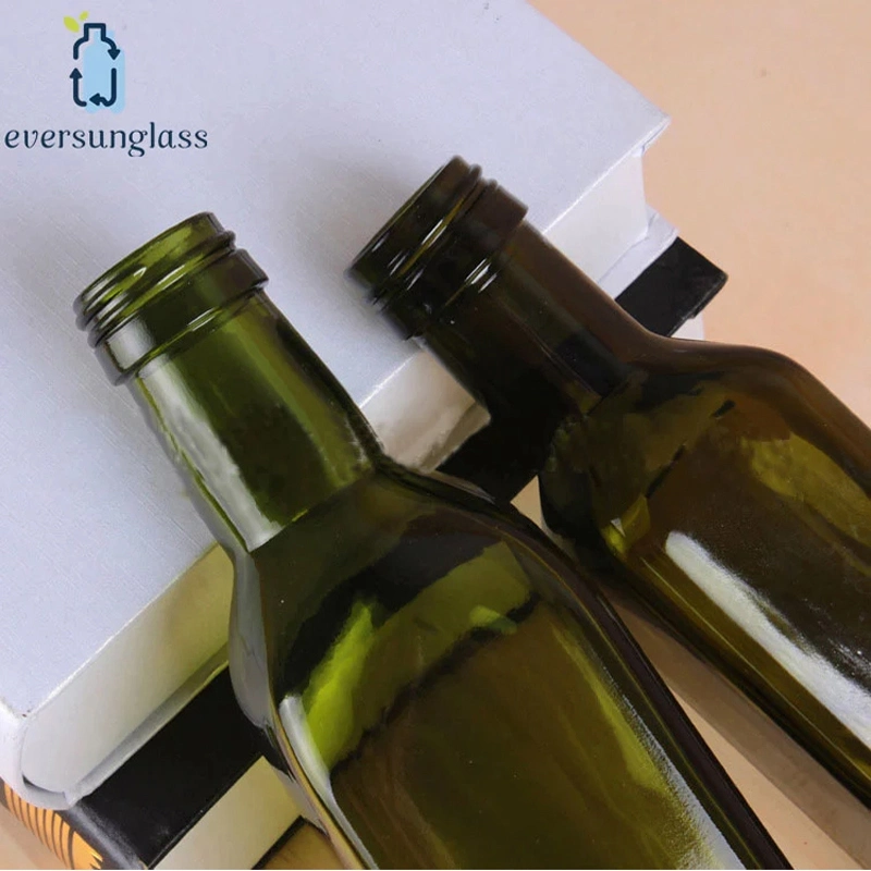 Wholesale 250ml Square Fancy Cooking Oil Use Olive Oil Brown Glass Bottle with Lid