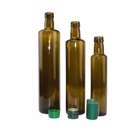50ml 100ml 250ml 500ml 750ml 1000ml vacío personalizado ámbar verde transparente aceite de oliva botellas de vidrio al por mayor para aceite