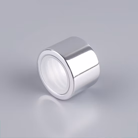 Tapa de plástico de 24 mm Cubierta de plástico y aluminio dorado y plateado Tapas de botellas cosméticas