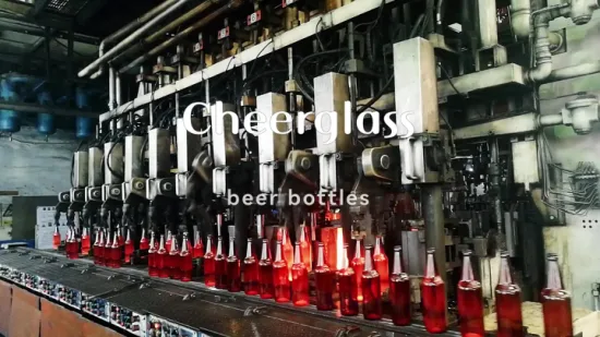 Botella de bebida de color Botellas de cerveza de vidrio con serigrafía